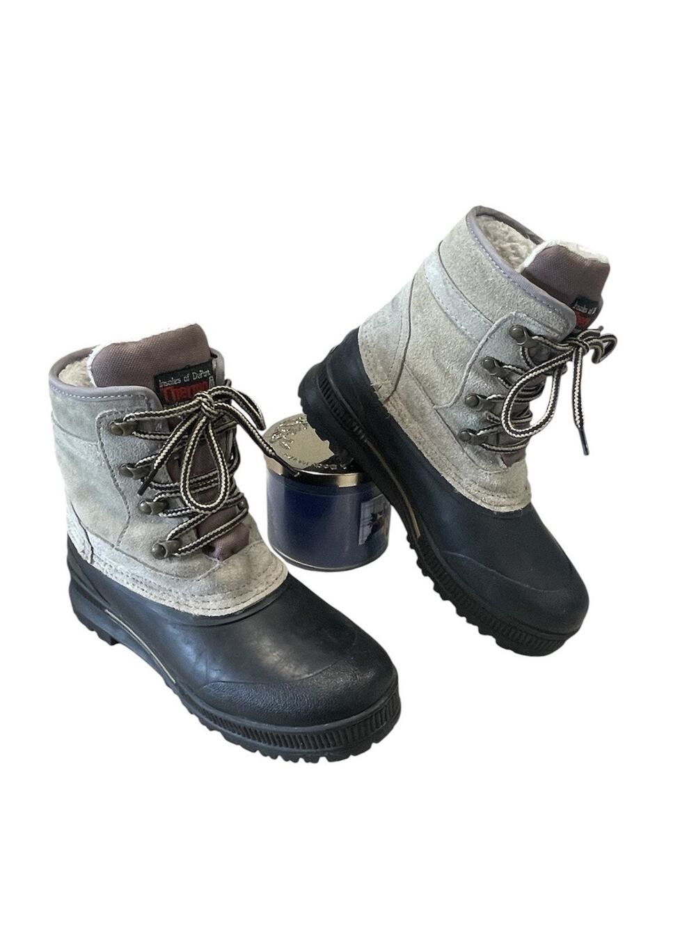 Danly Lace Up Leather/Rubber Winter Snow Boots Women’s Size 7 -Thermo Lite Ins.